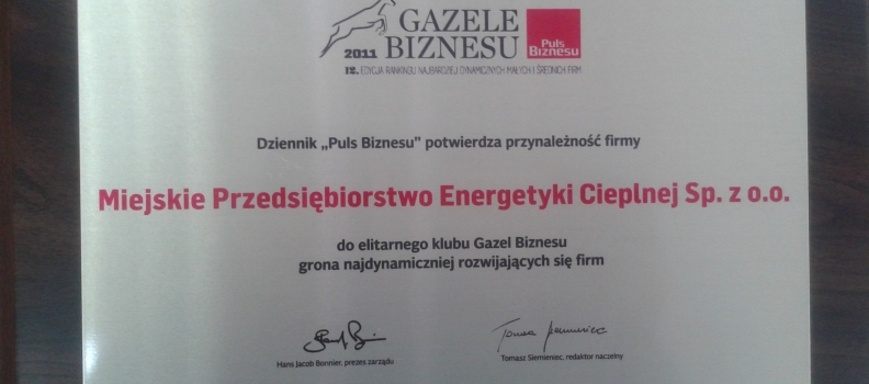 MPEC Gazelą Biznesu